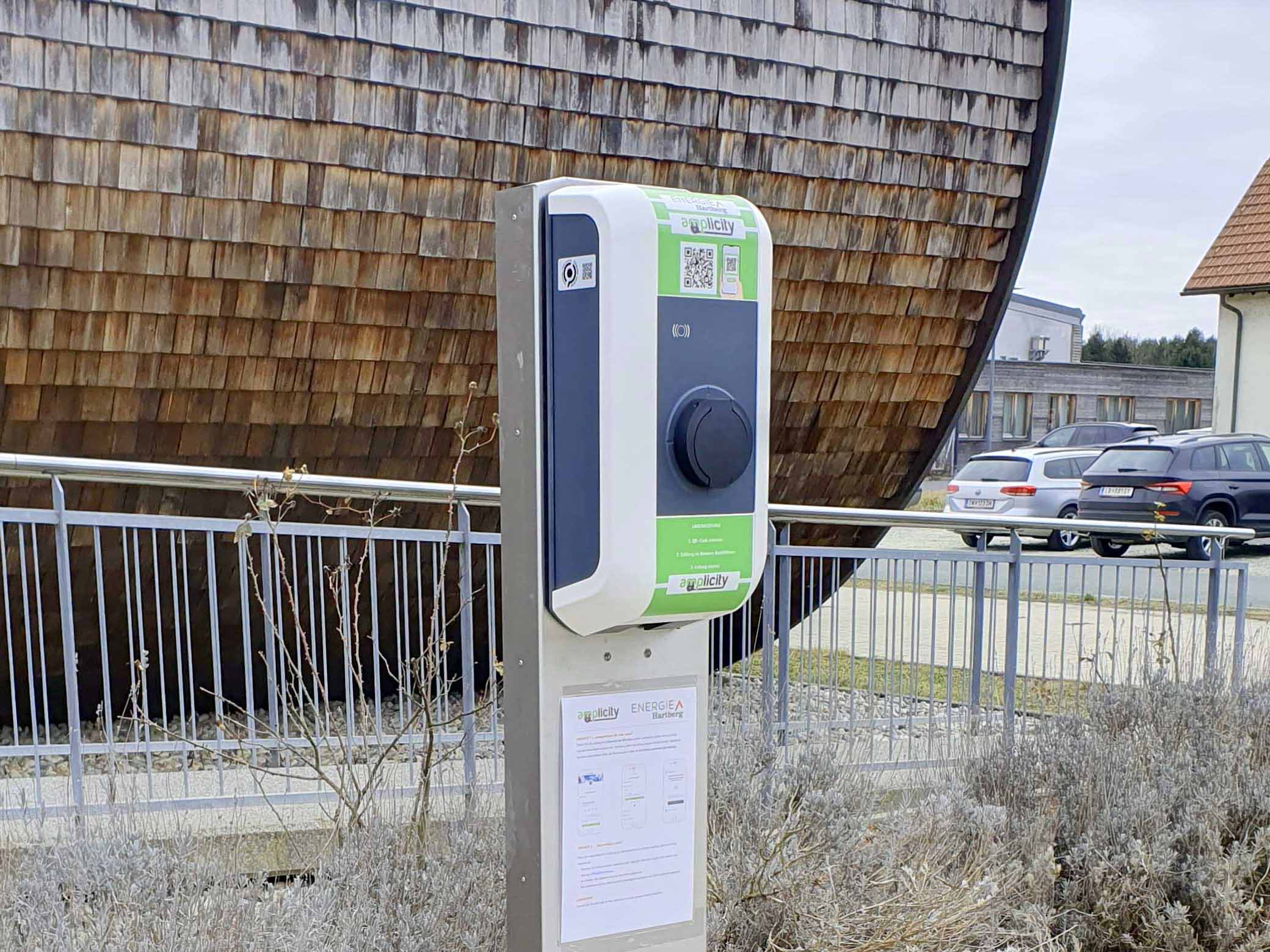 neue E-tankstelle beim Forschungshaus am Oekopark Hartberg